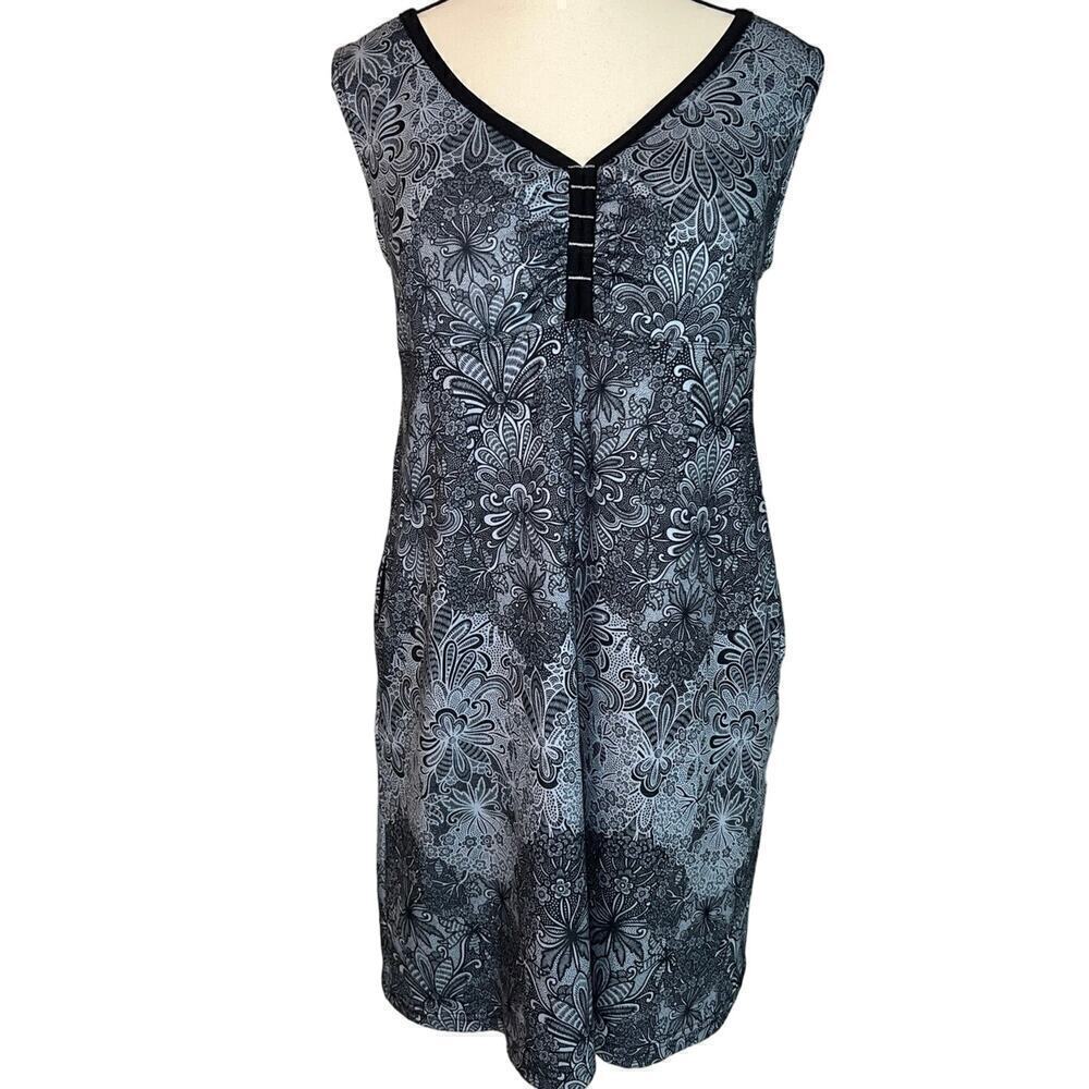 Gerry Ladies’ Active Sport Dress Black Gray Mandala Vibe, NEW with tags, Size S